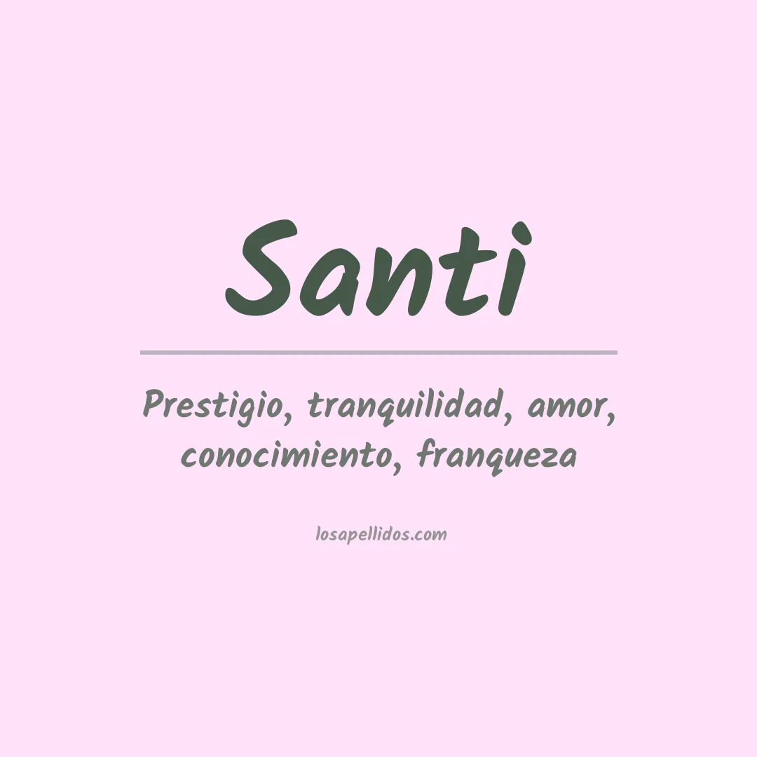 Apellido Santi