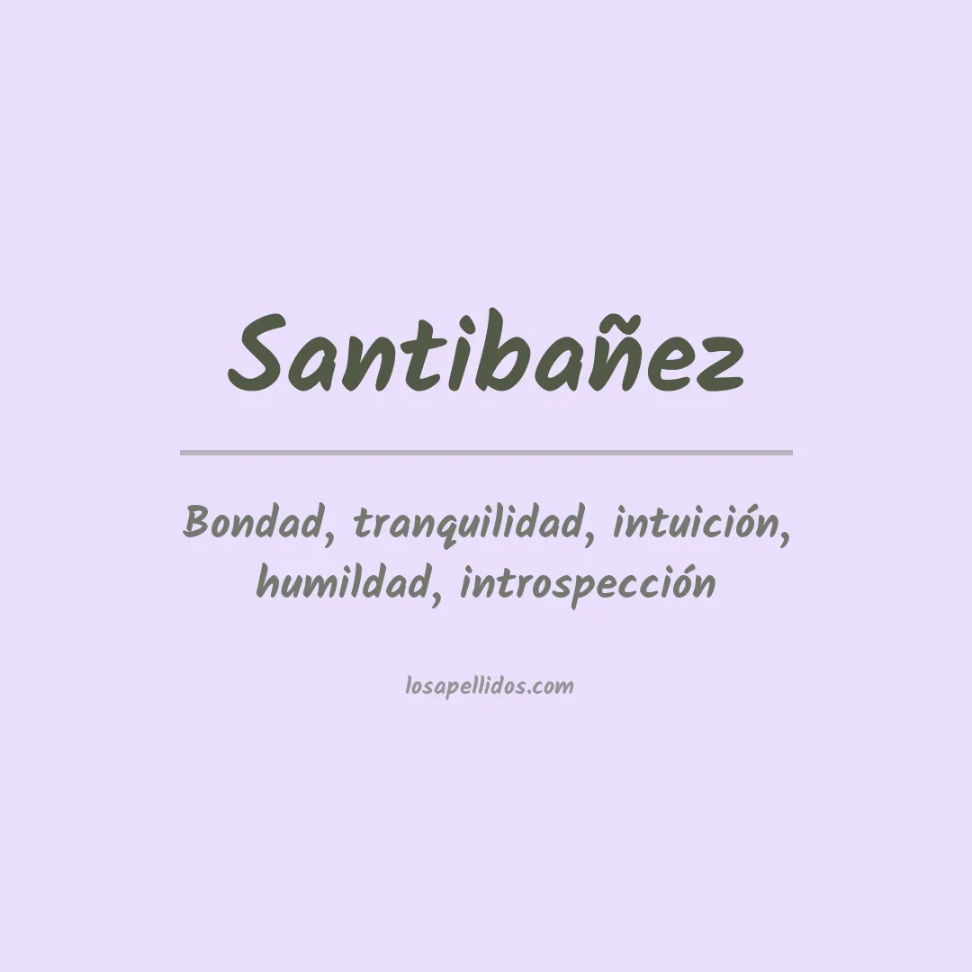 Apellido Santibañez