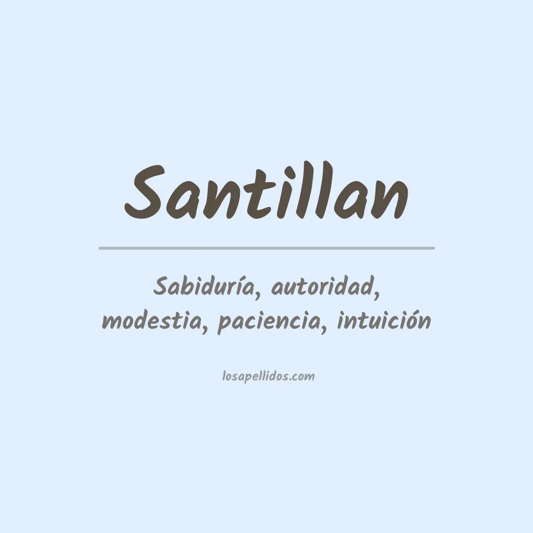 Apellido Santillán