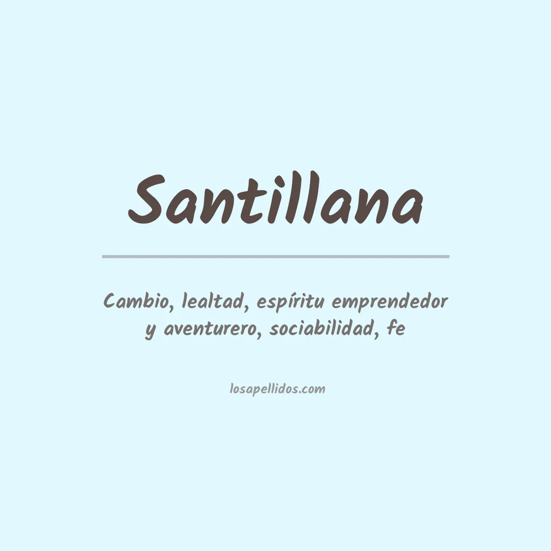 Apellido Santillana