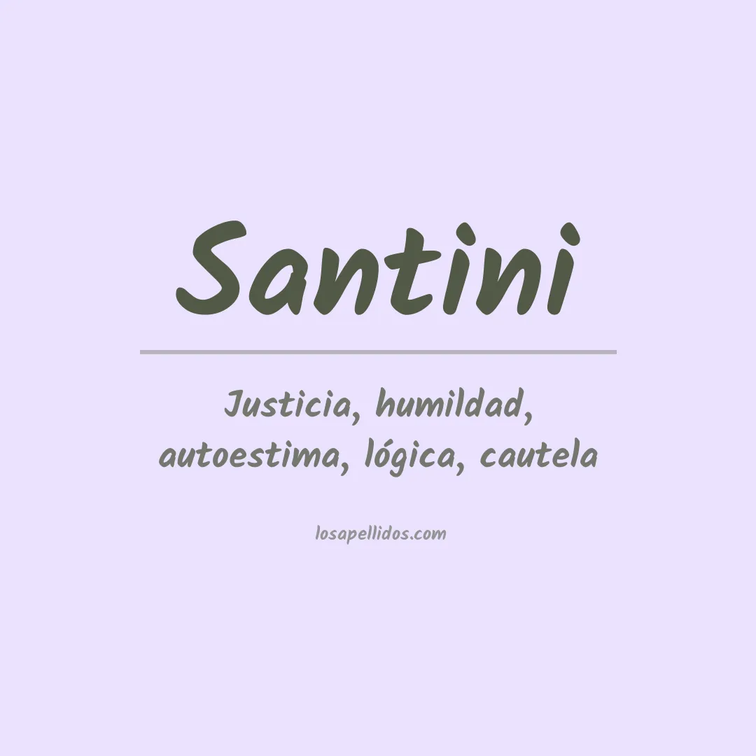 Apellido Santini