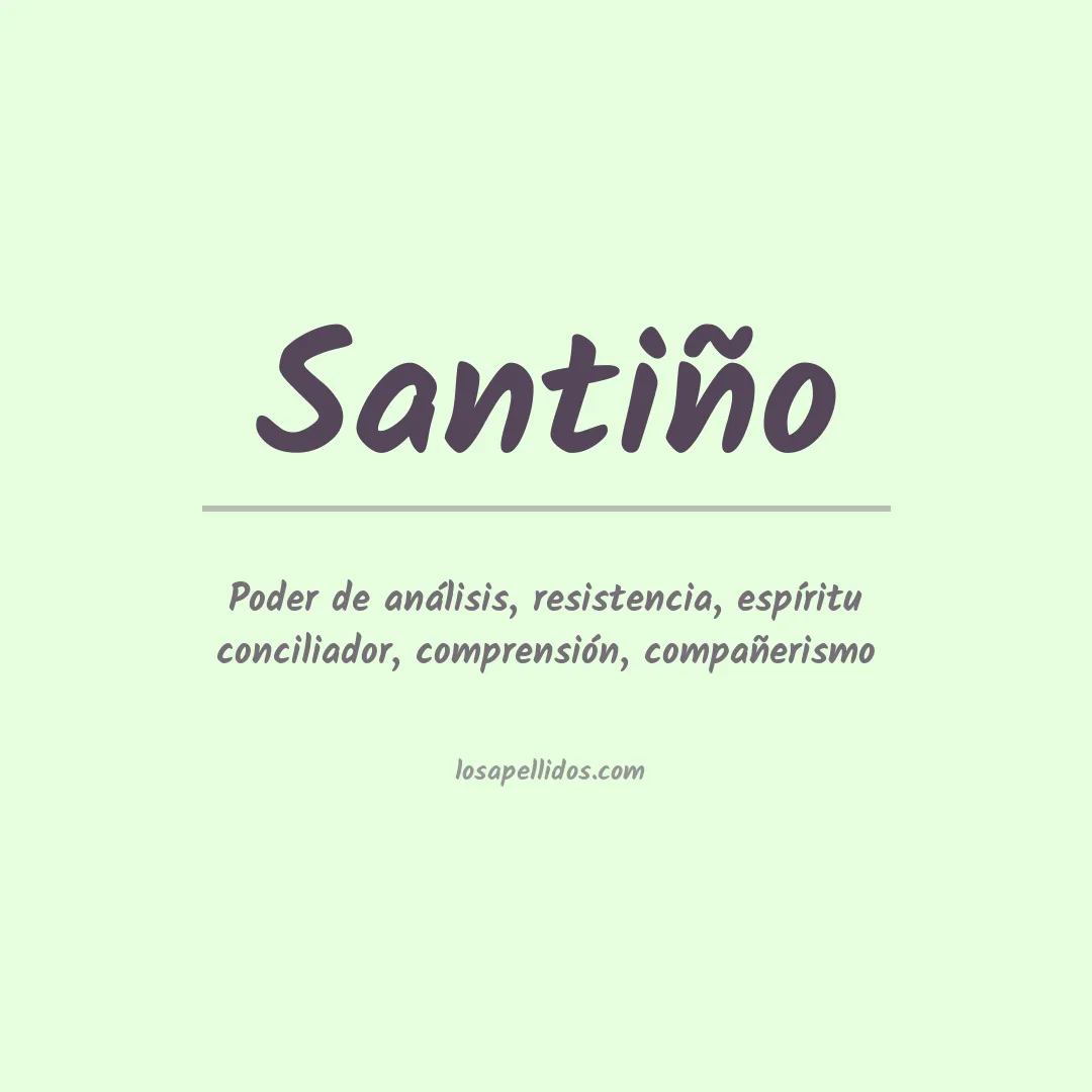 Apellido Santiño
