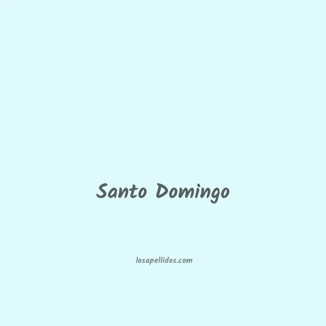 Santo domingo en chino