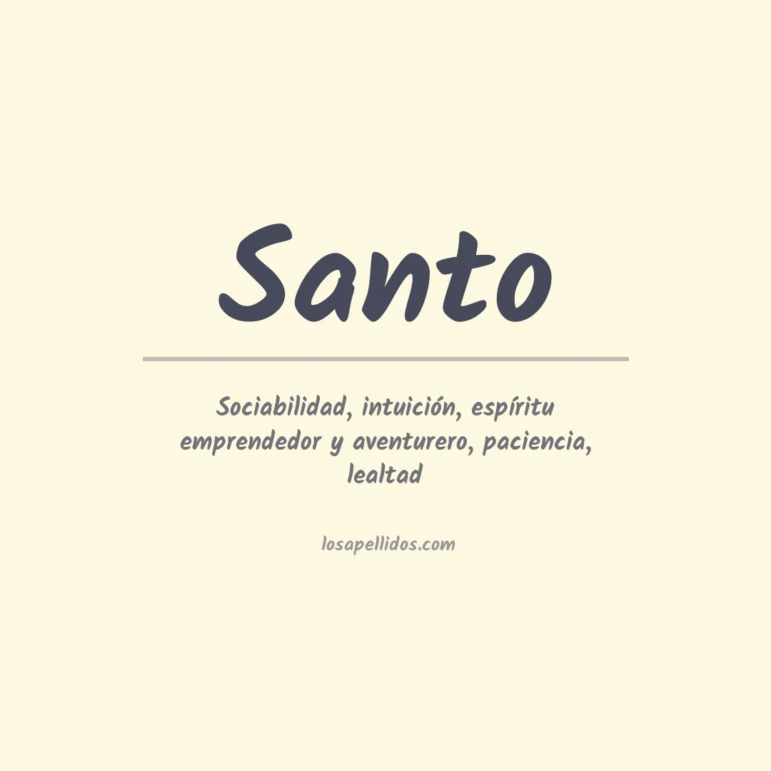 Apellido Santo