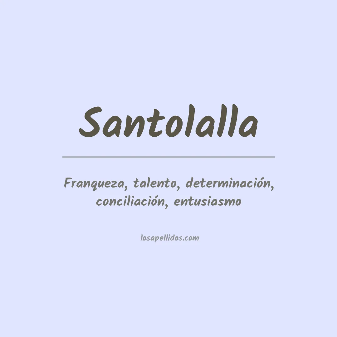 Apellido Santolalla