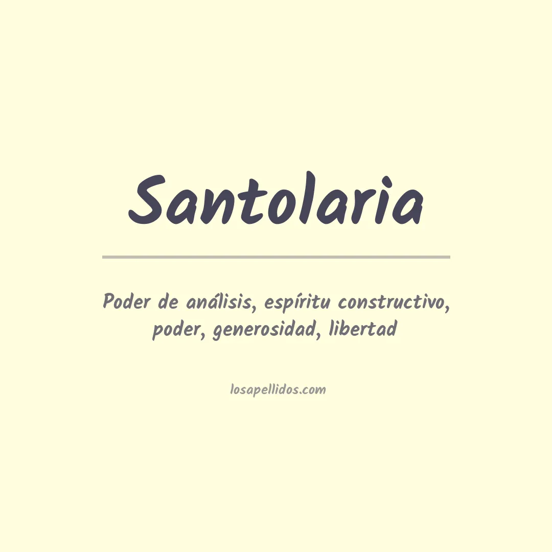 Apellido Santolaria