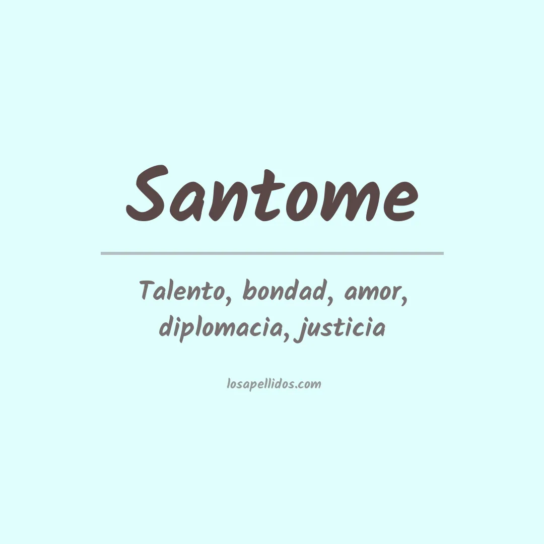Apellido Santome