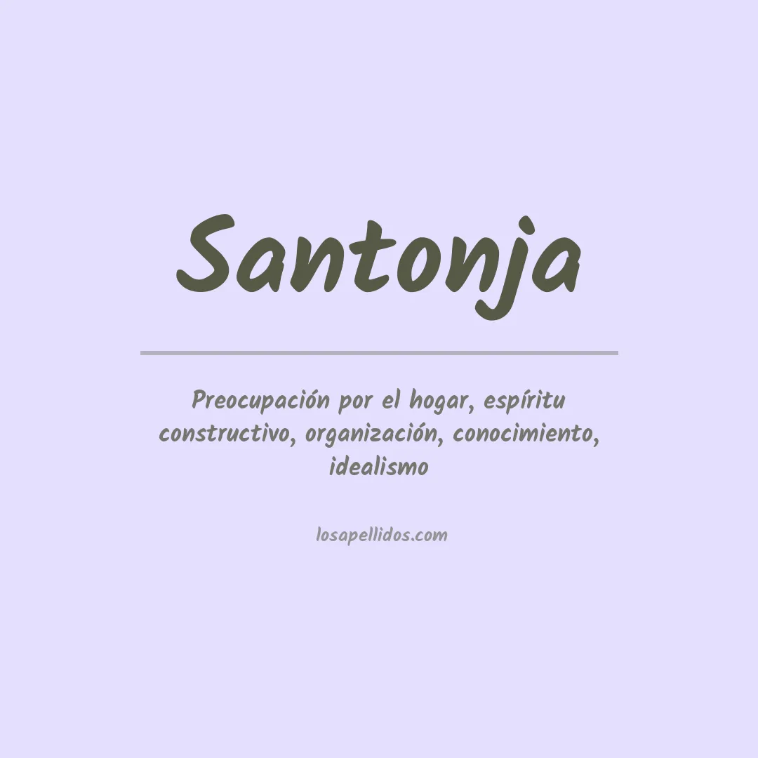 Apellido Santonja