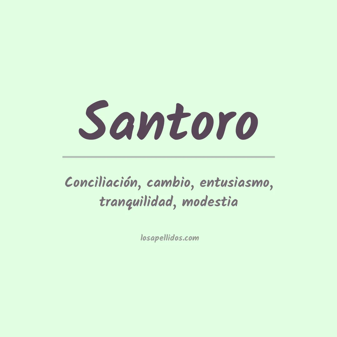 Apellido Santoro