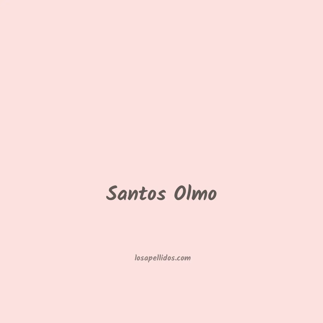 Santos olmo en chino