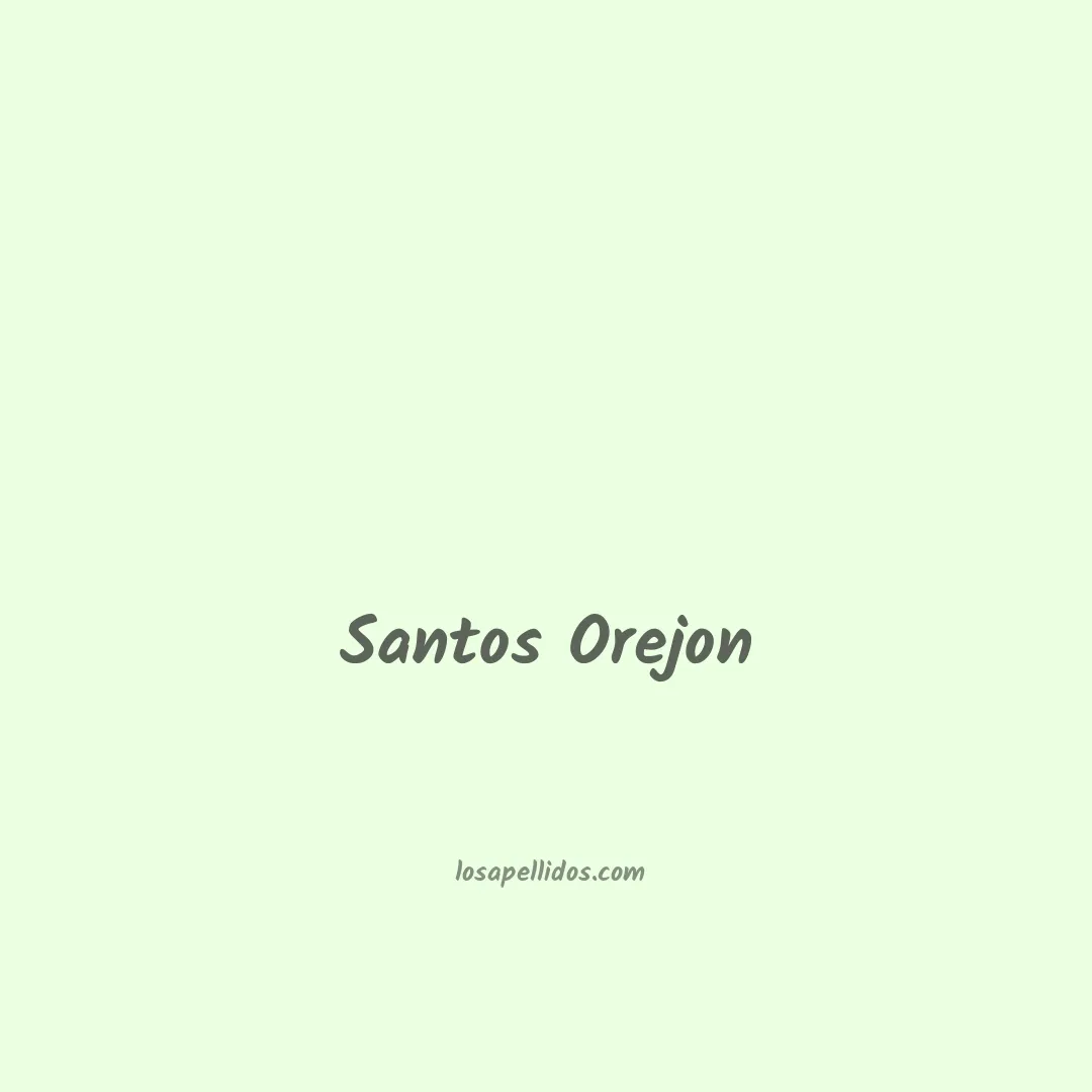 Santos orejon en chino