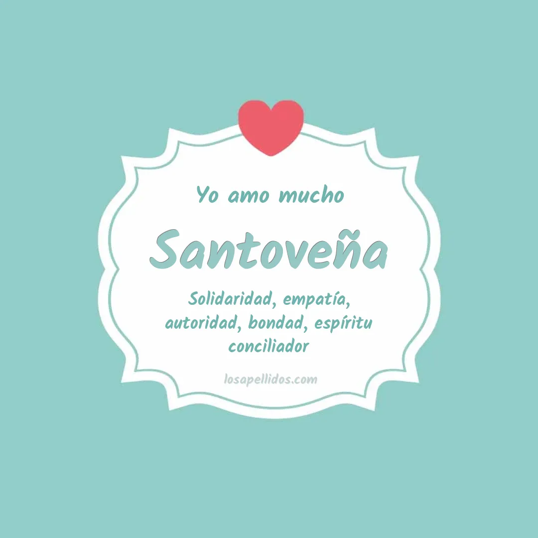 Yo amo mucho Santoveña