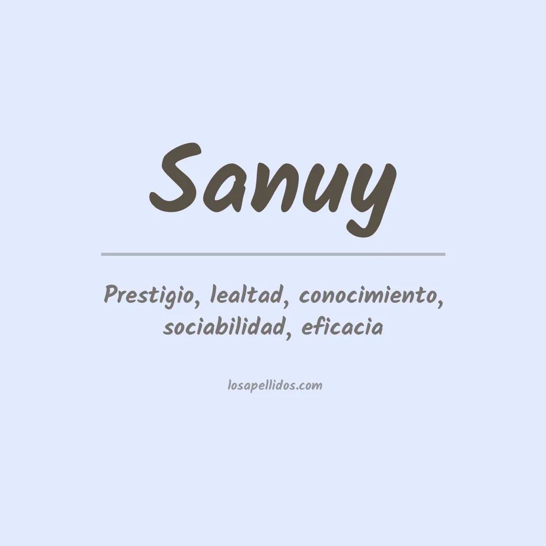 Apellido Sanuy