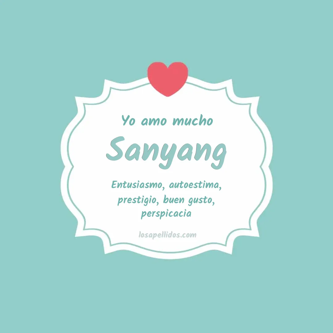 Yo amo mucho Sanyang