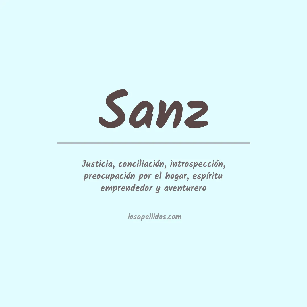 Apellido Sanz