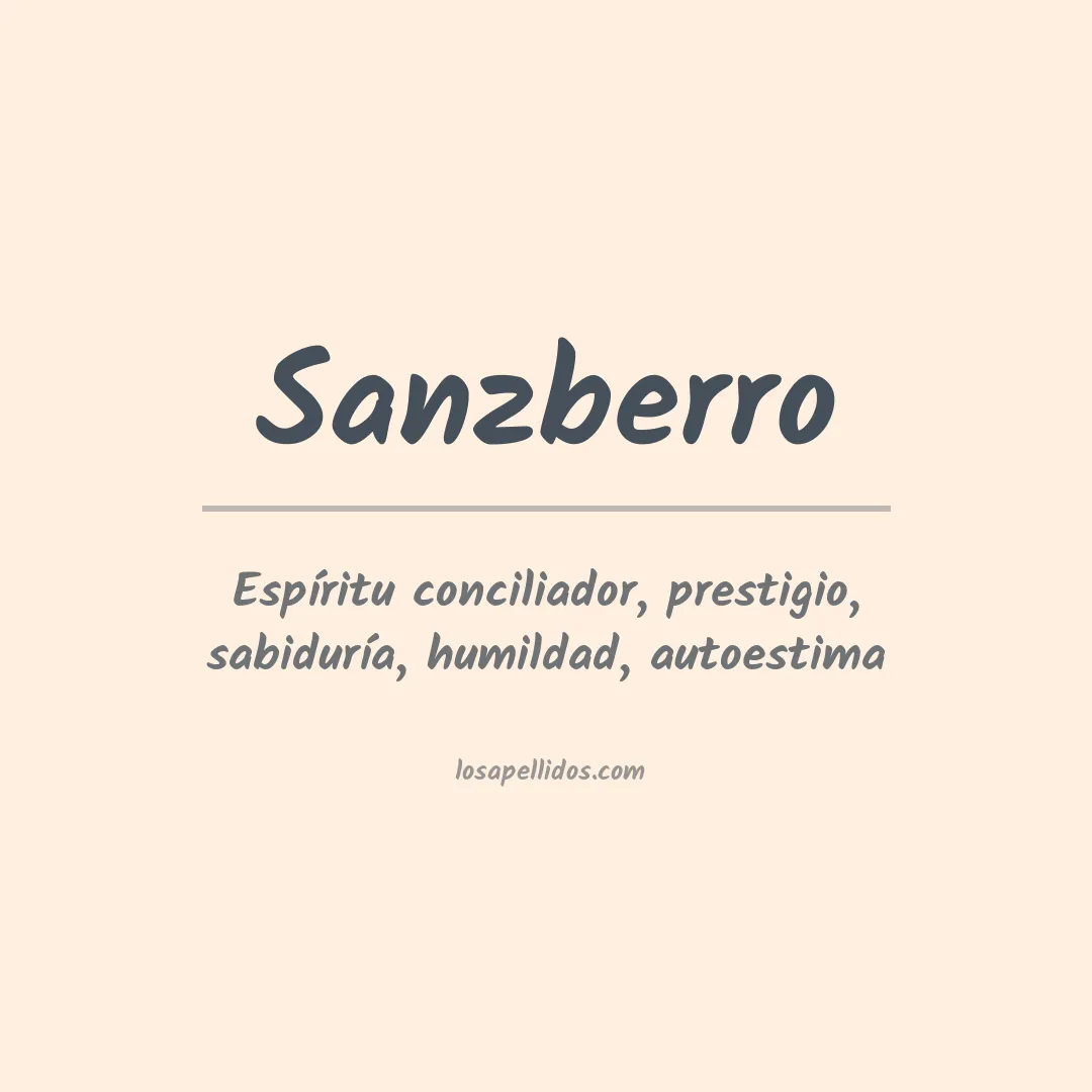 Apellido Sanzberro