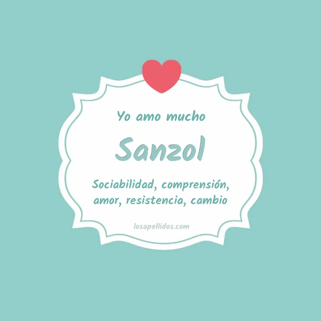 Yo amo mucho Sanzol