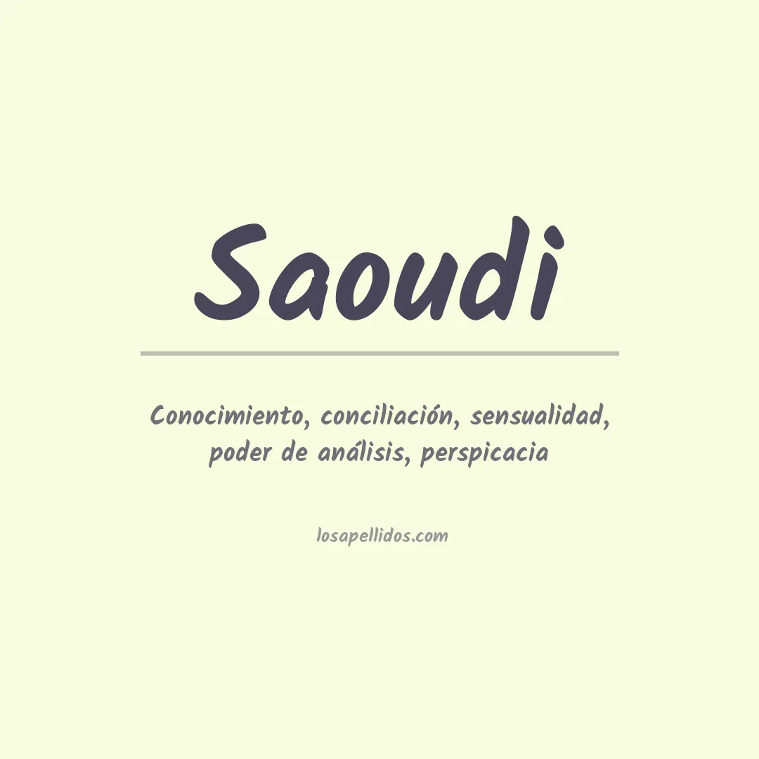 Apellido Saoudi
