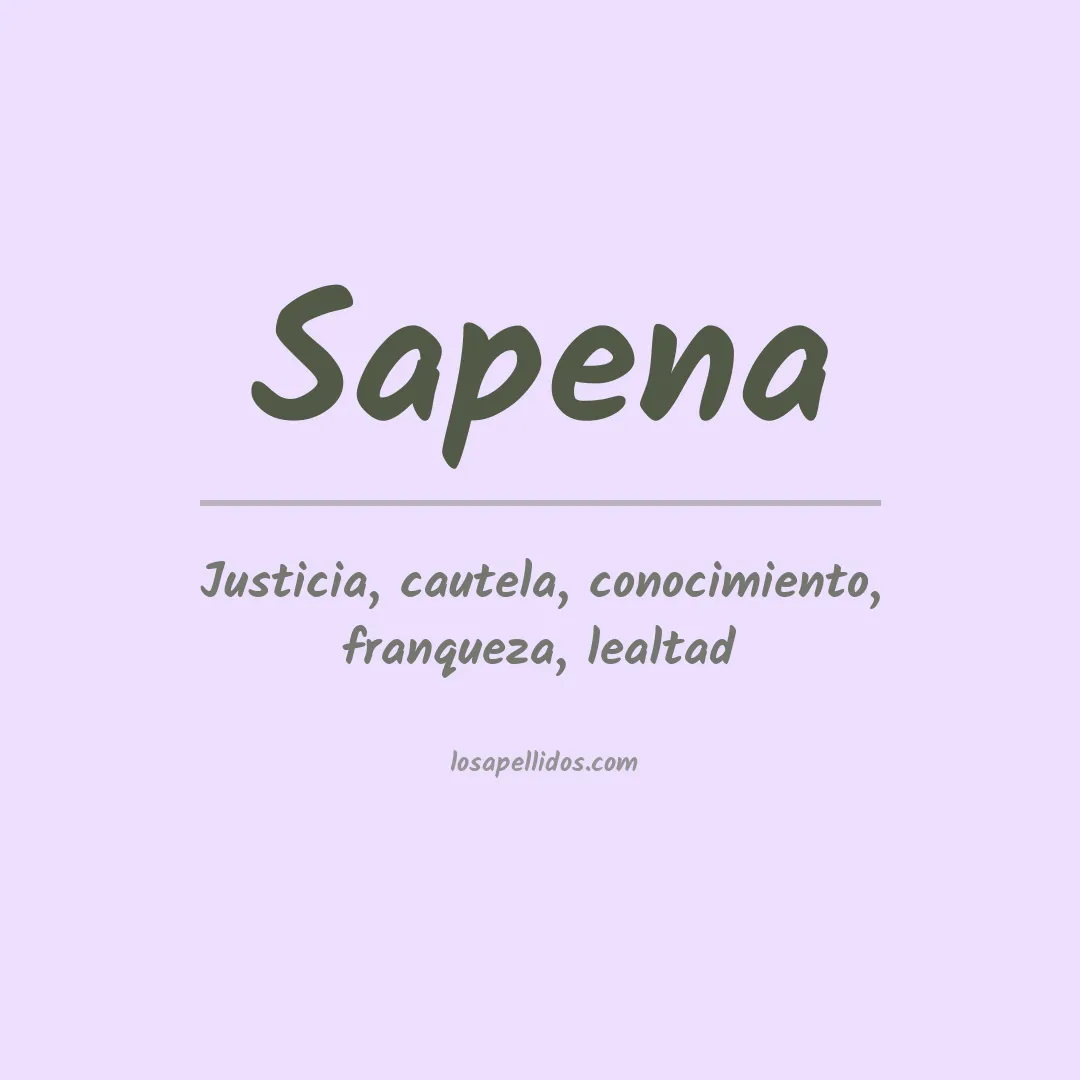 Apellido Sapena