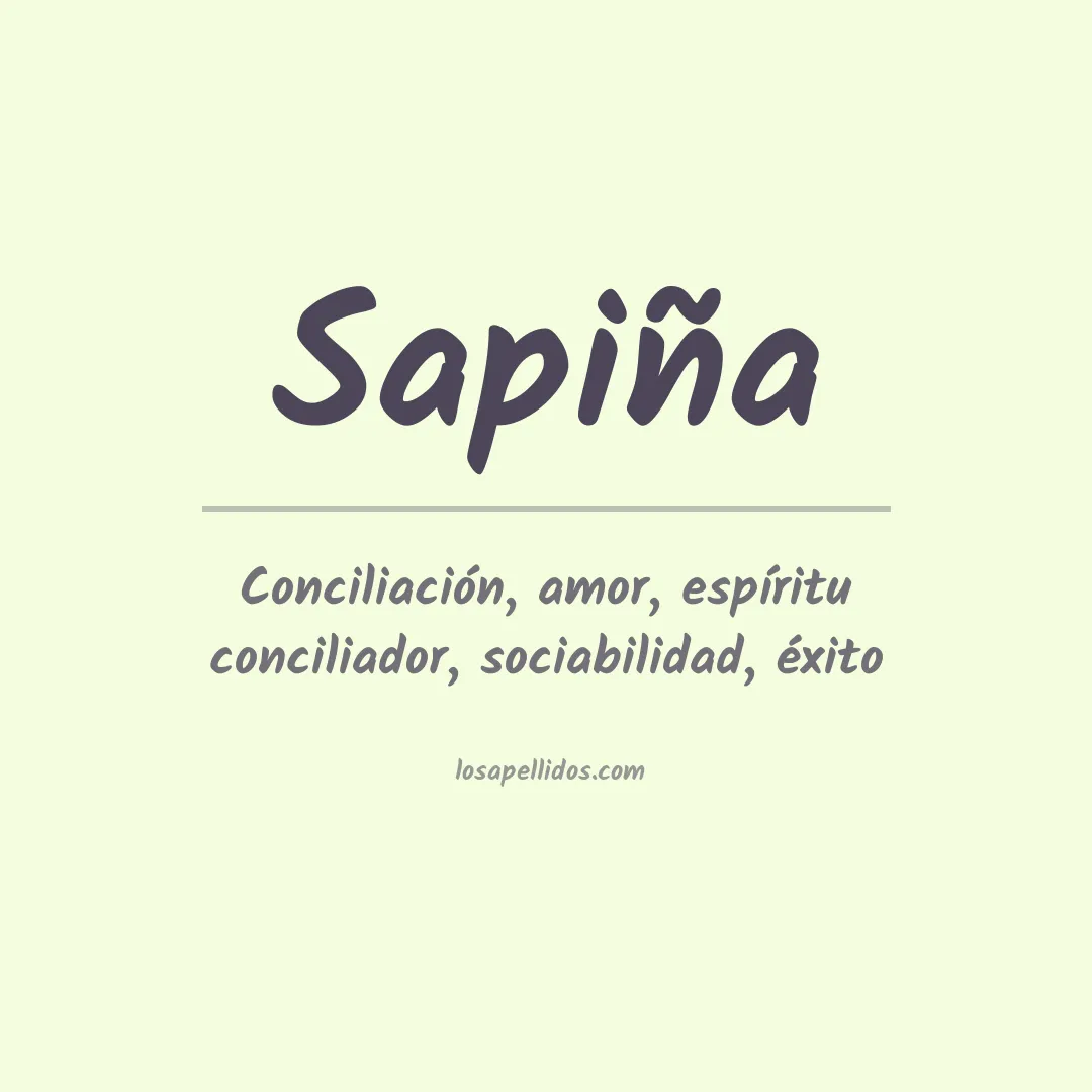 Apellido Sapiña