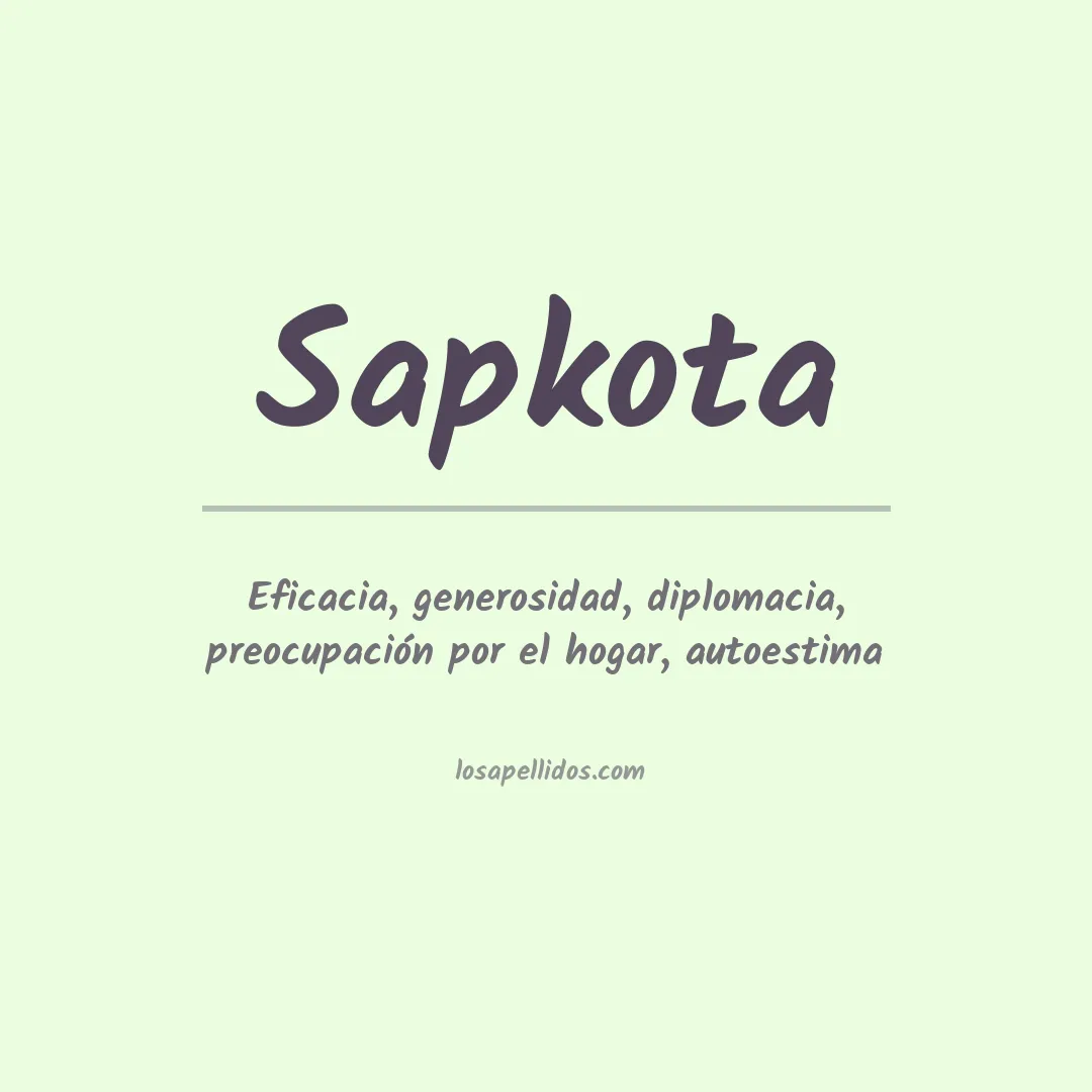 Apellido Sapkota
