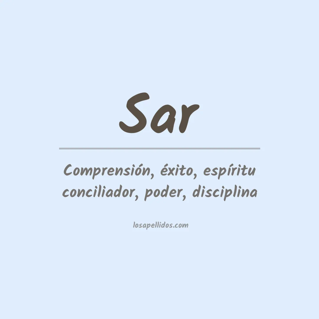 Apellido Sar
