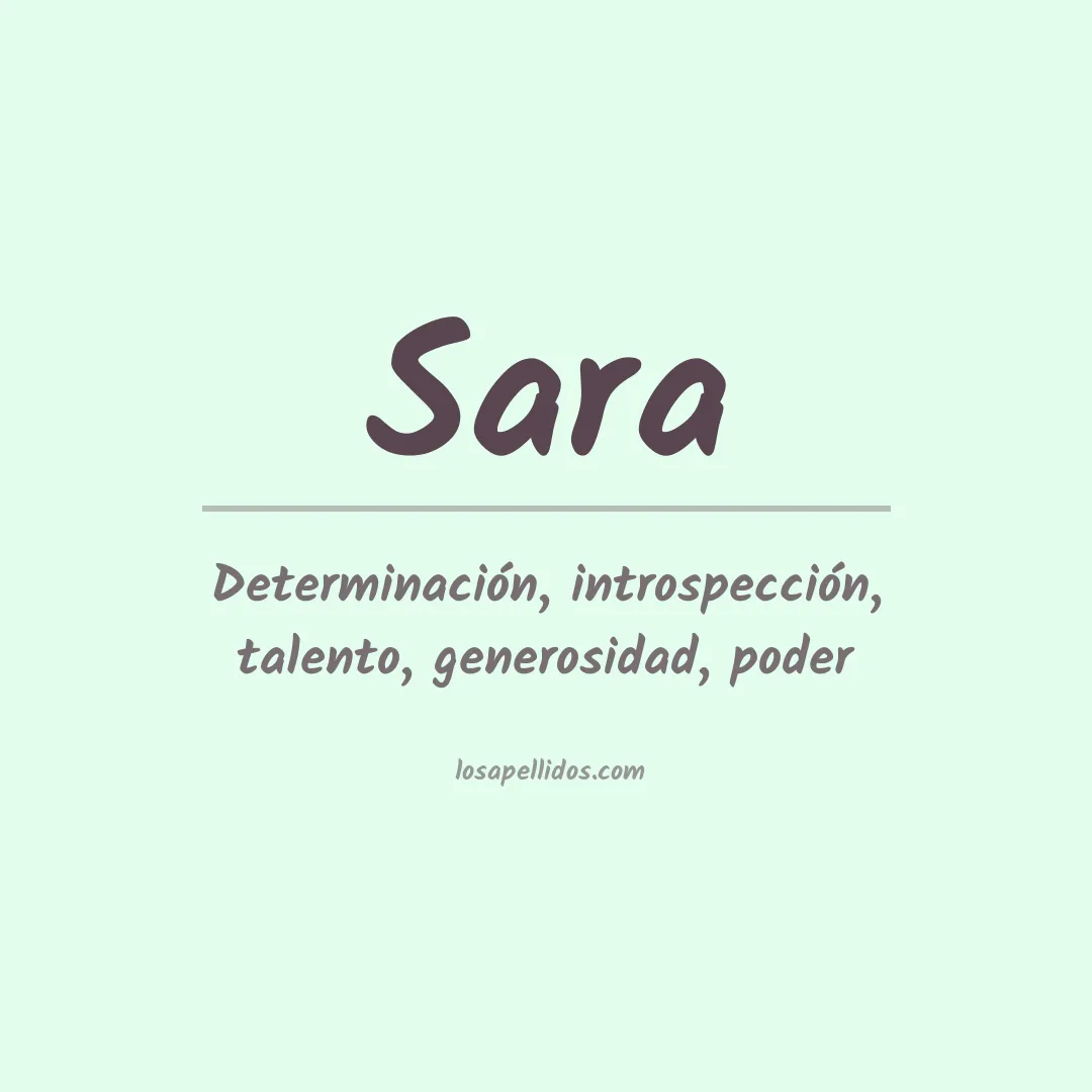 Apellido Sara