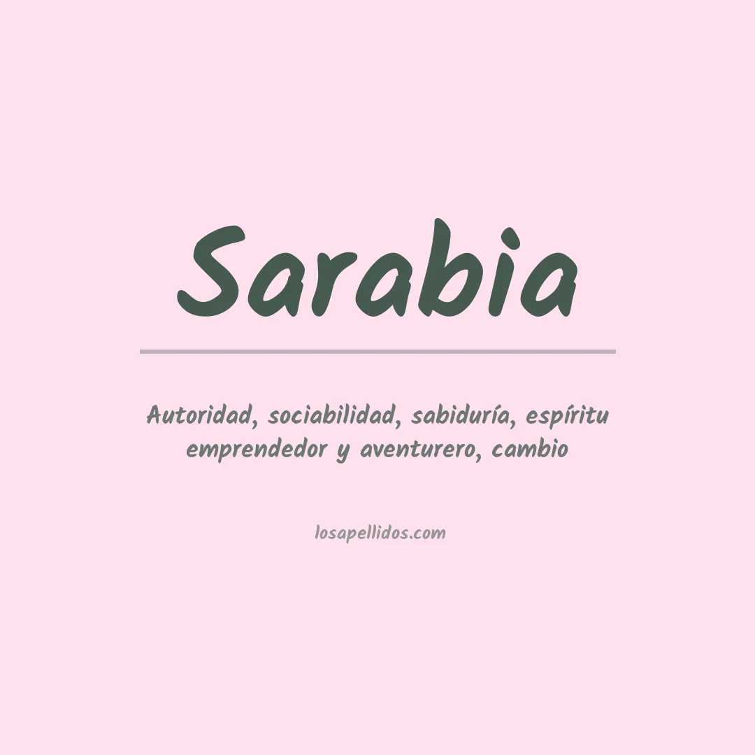 Apellido Sarabia
