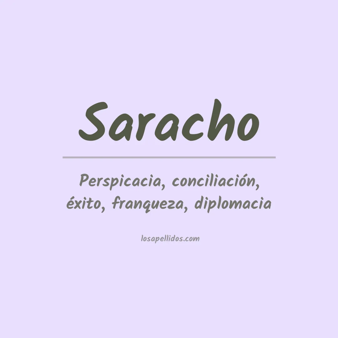 Apellido Saracho