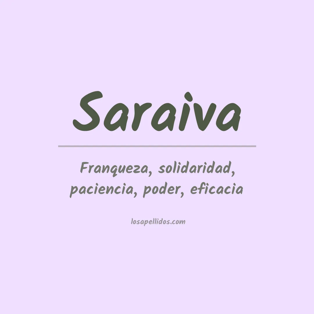 Apellido Saraiva