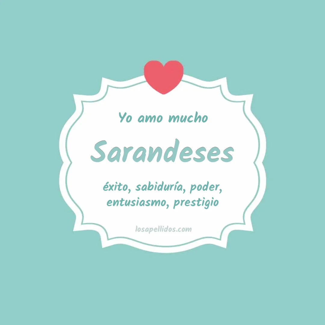 Yo amo mucho Sarandeses