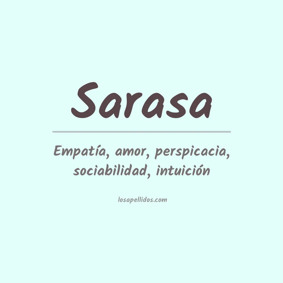 Apellido Sarasa