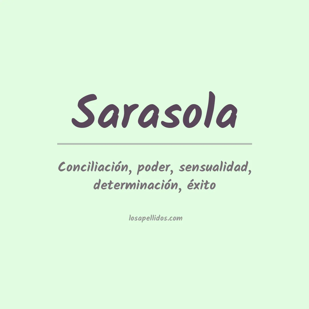 Apellido Sarasola