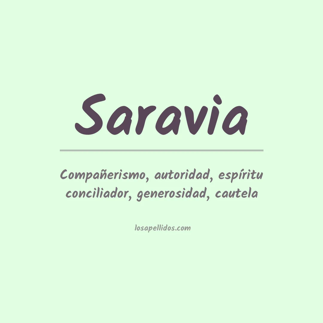 Apellido Saravia