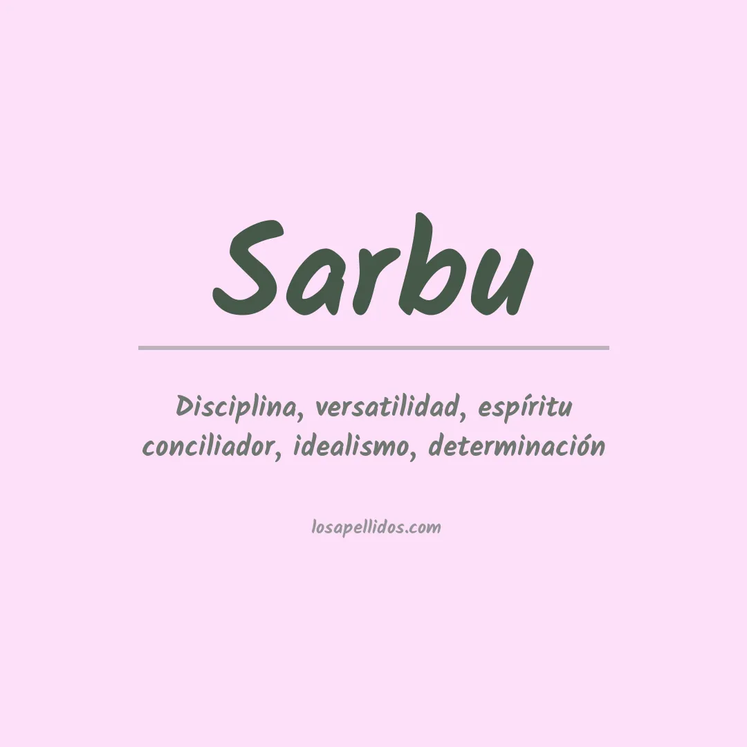 Apellido Sarbu