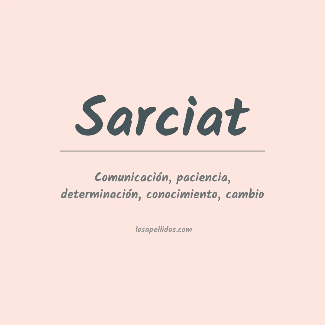 Apellido Sarciat