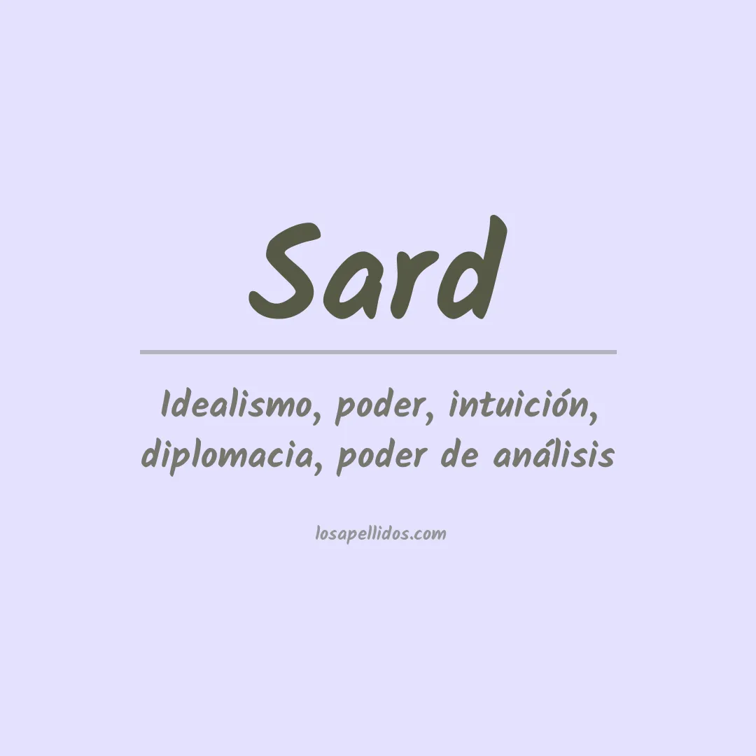 Apellido Sard