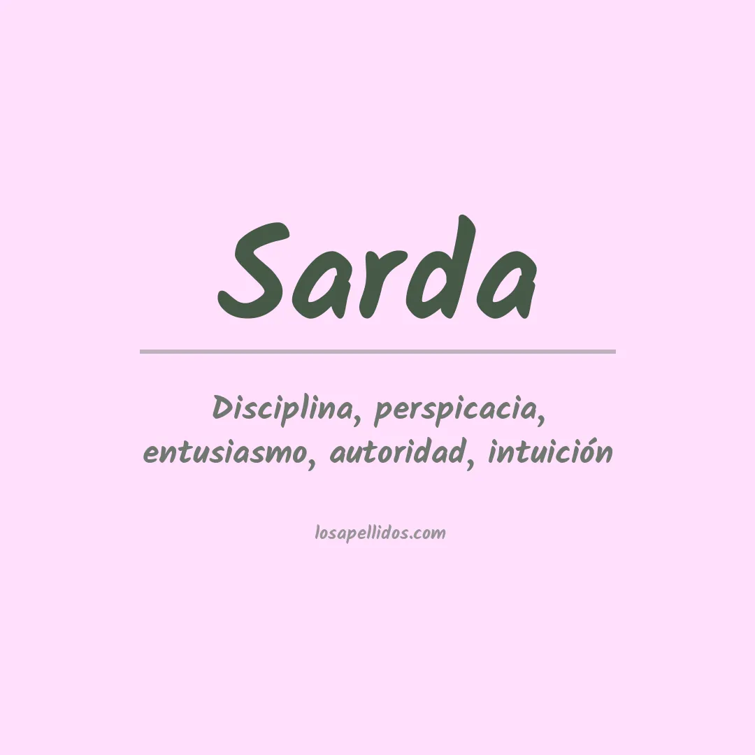 Apellido Sarda