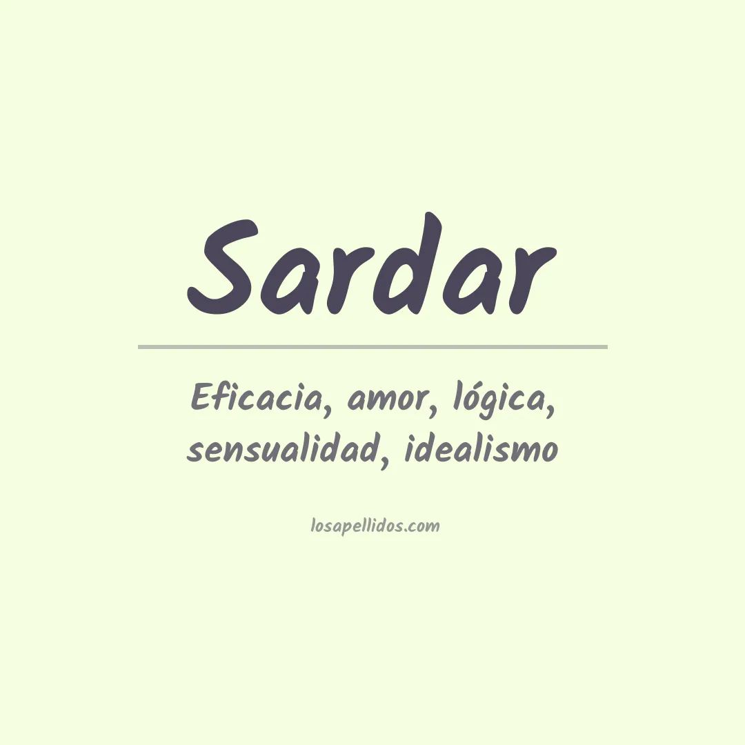 Apellido Sardar