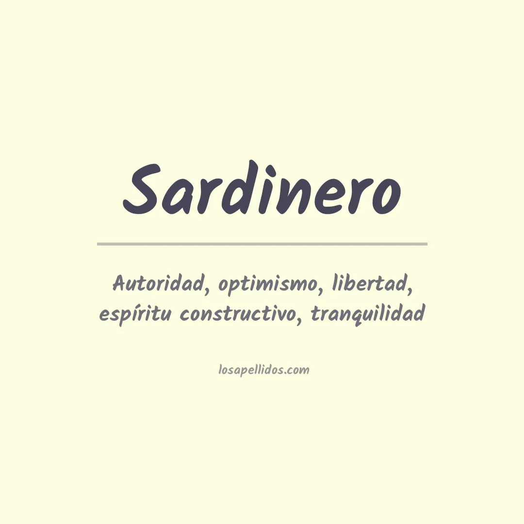Significado del Apellido Sardinero