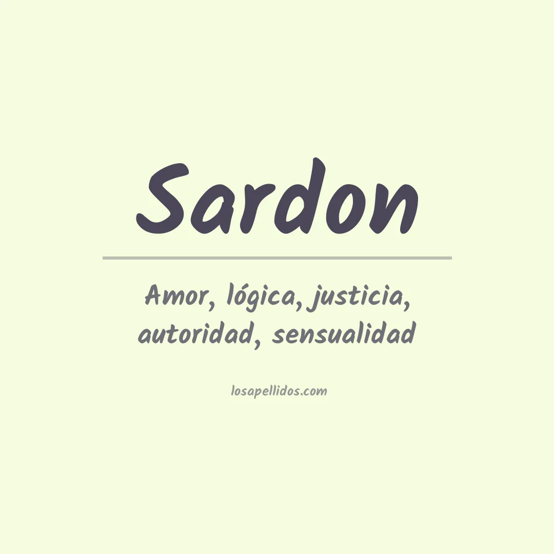 Apellido Sardon