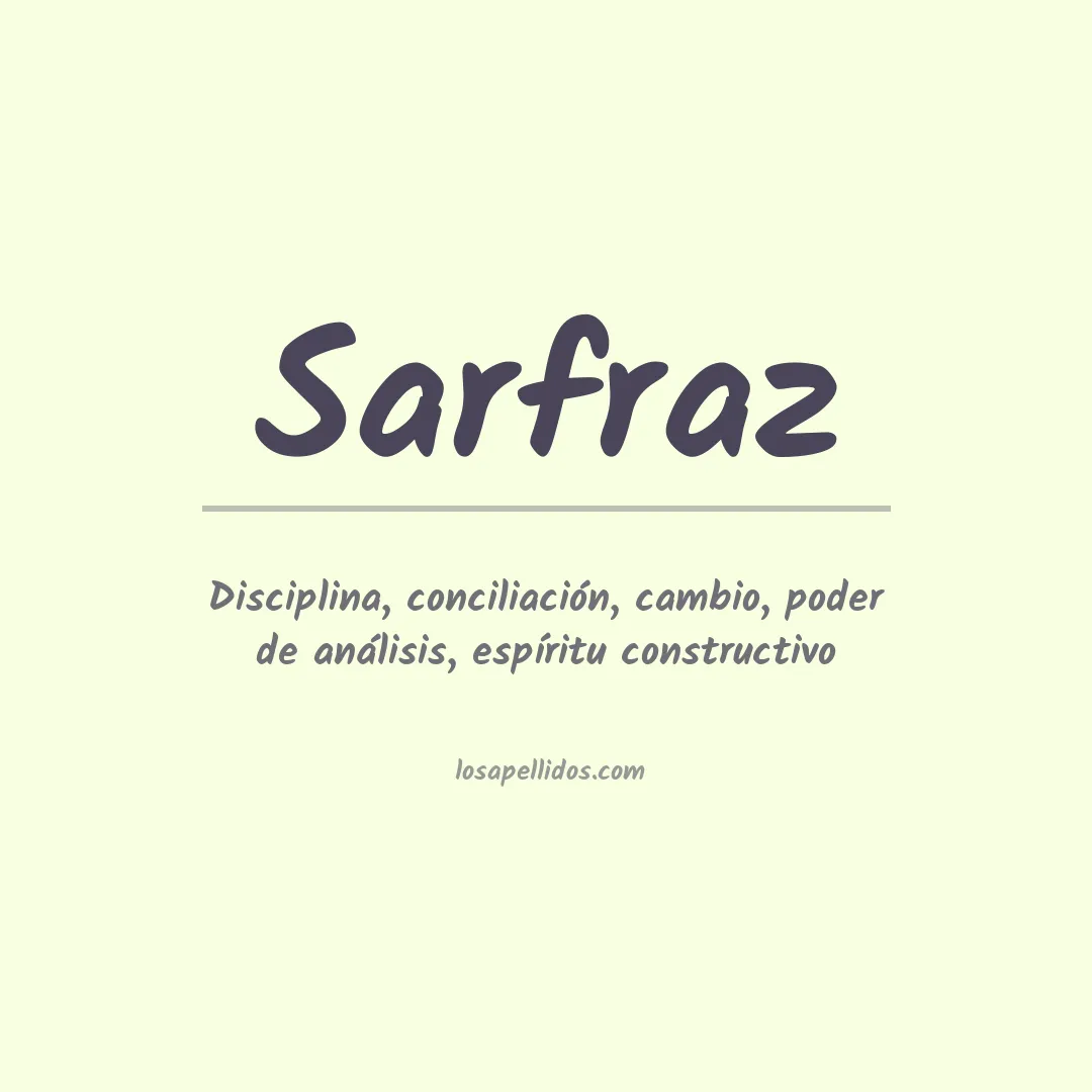 Apellido Sarfraz