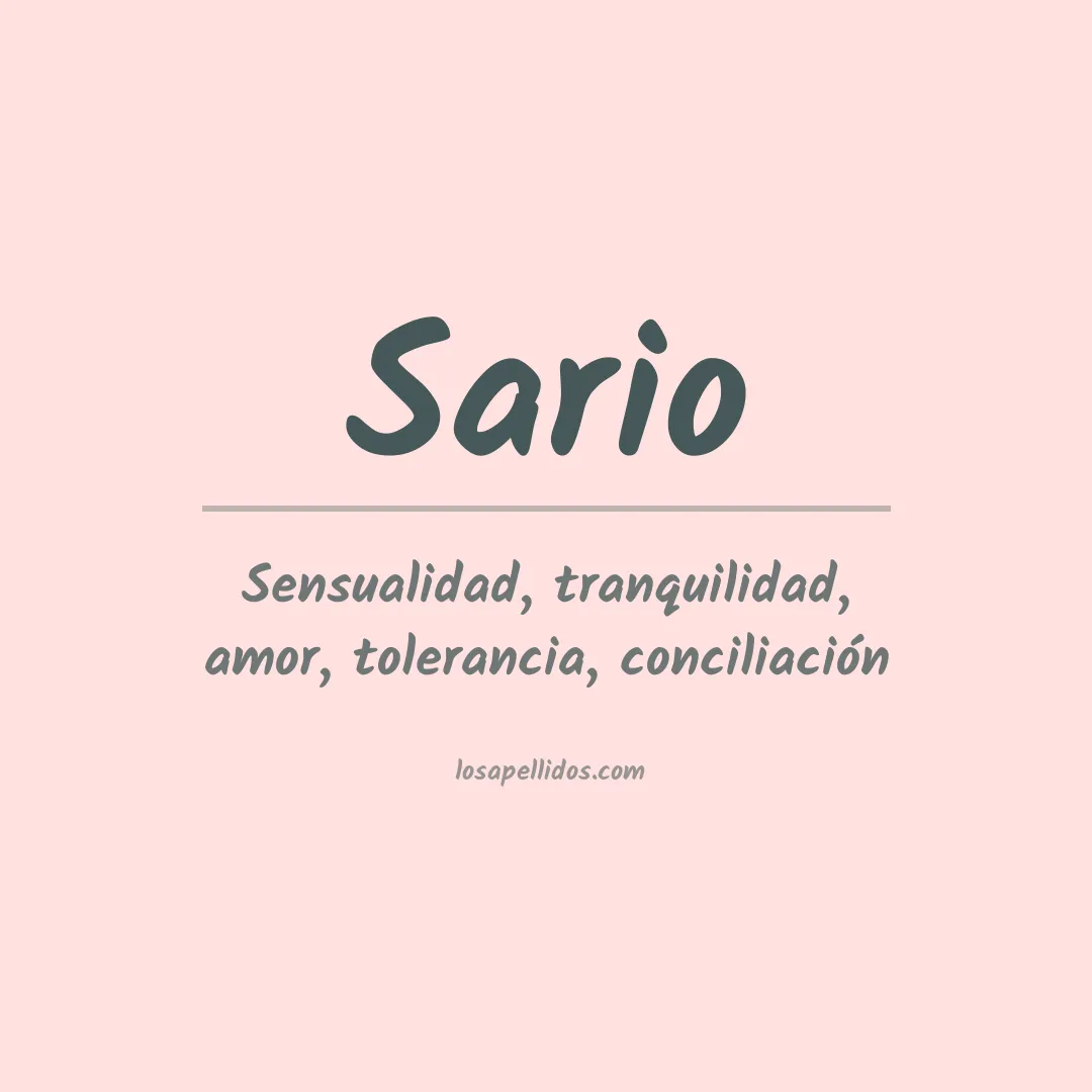 Apellido Sario