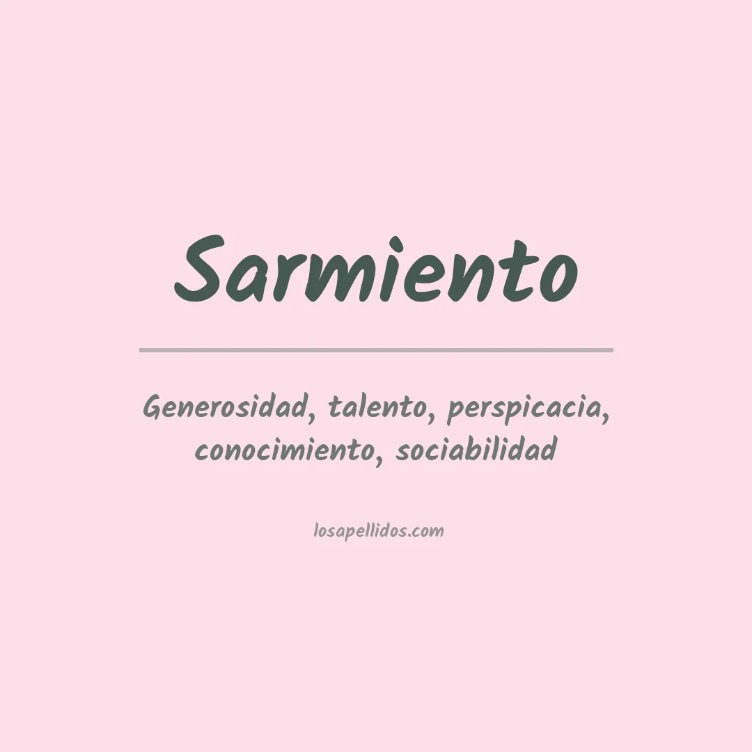 Apellido Sarmiento