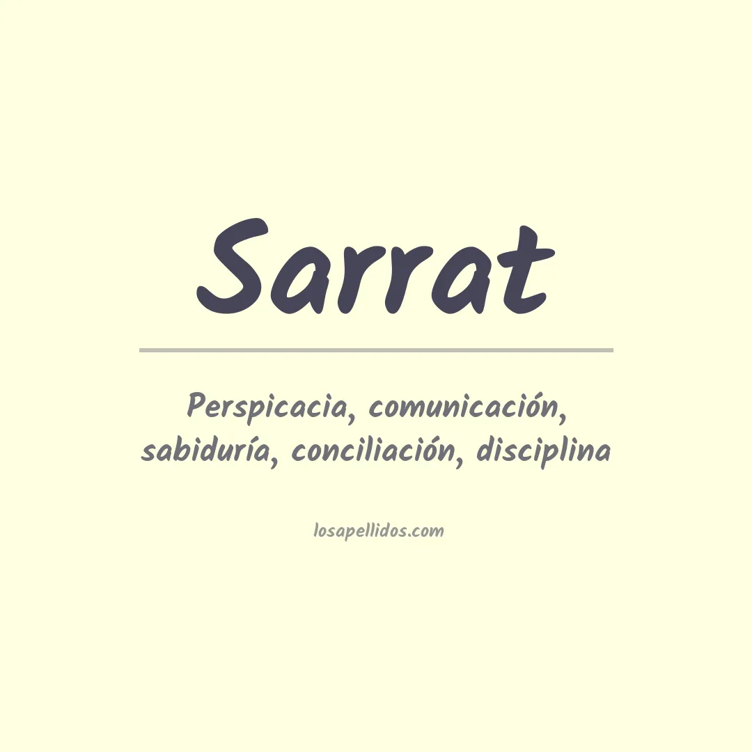 Apellido Sarrat