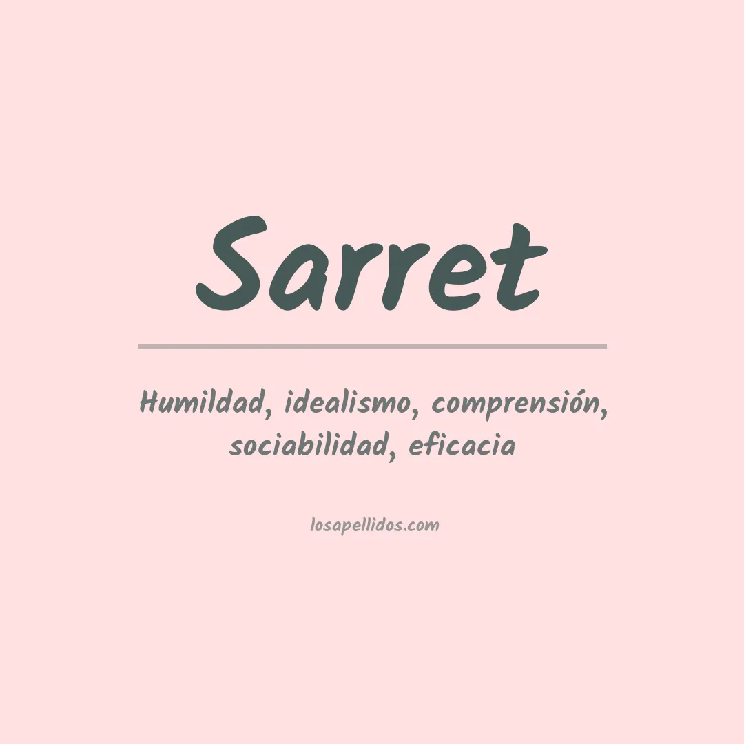 Apellido Sarret