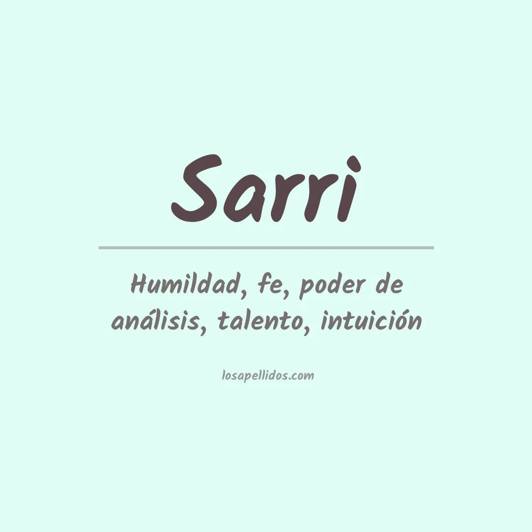 Apellido Sarri