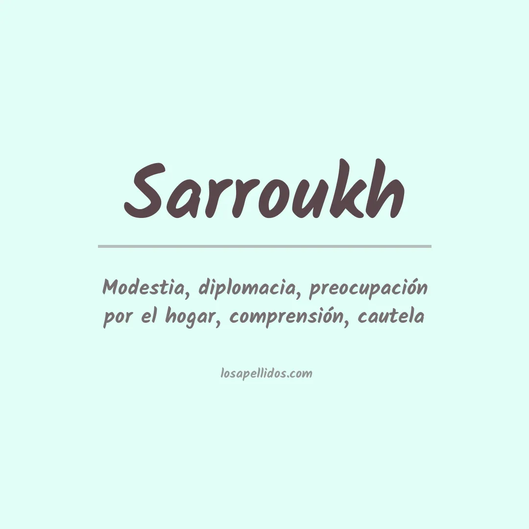Apellido Sarroukh
