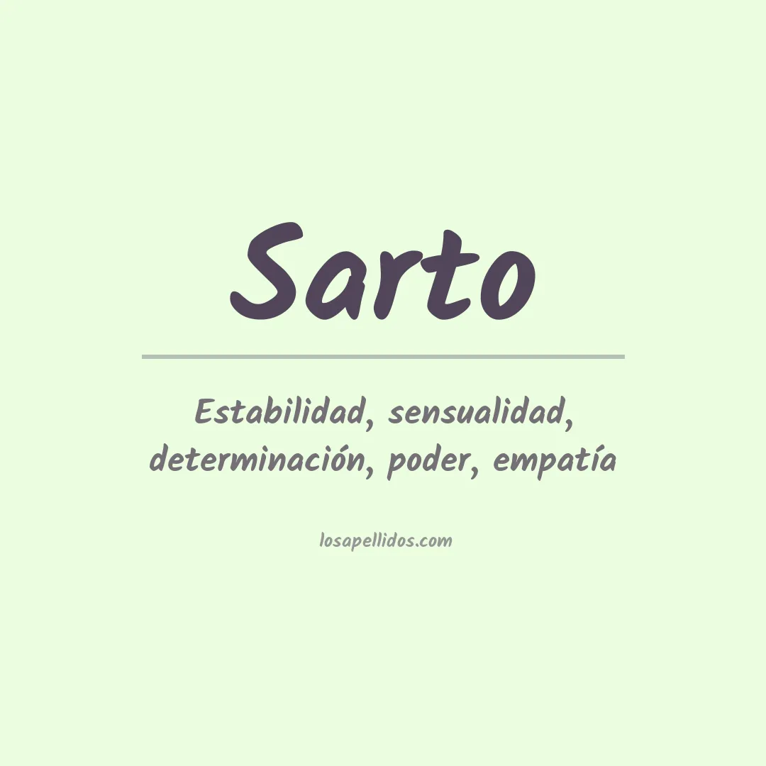 Apellido Sarto
