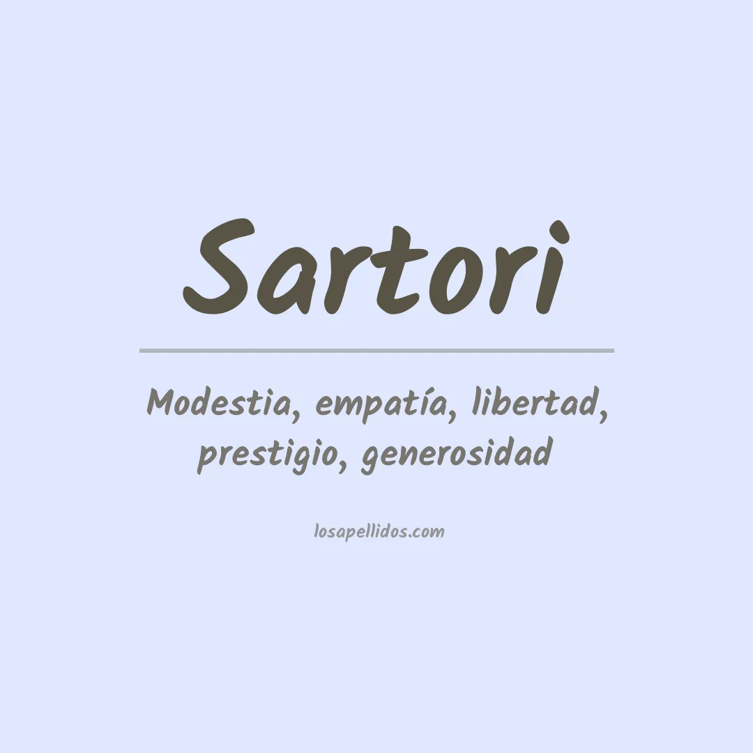 Apellido Sartori
